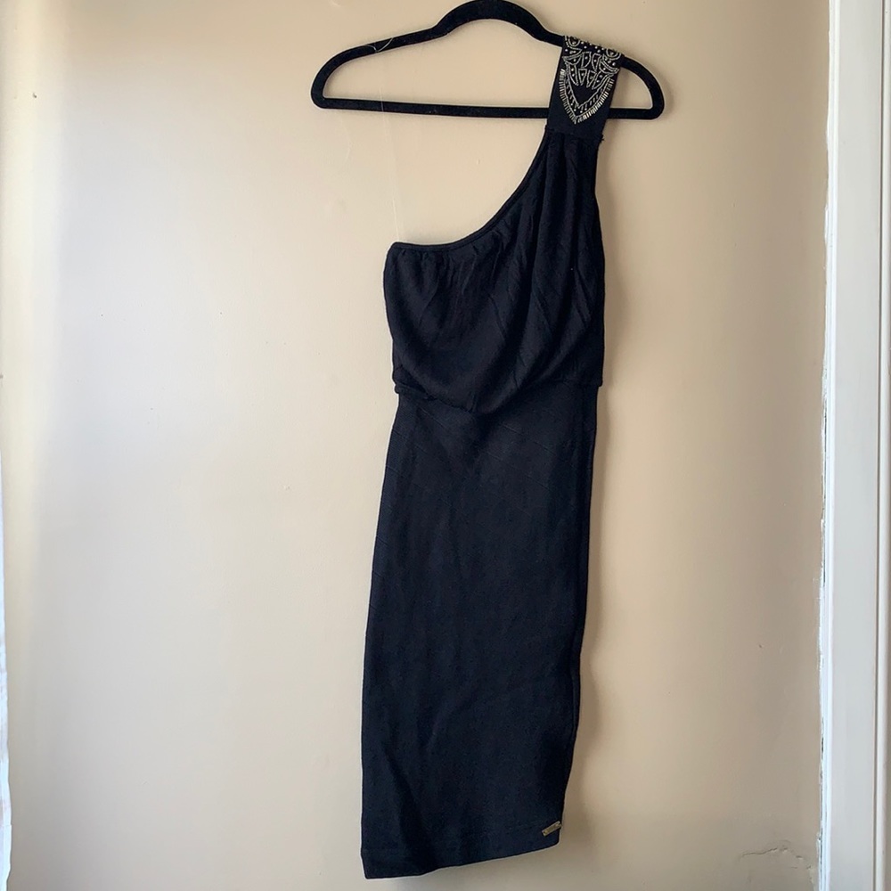 Guess black knee length dress